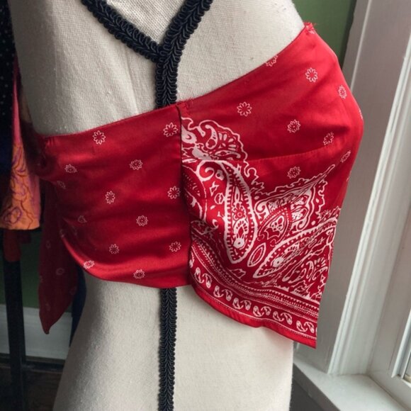 Vintage Women's Garage Top XS Red - Picture 3 of 4